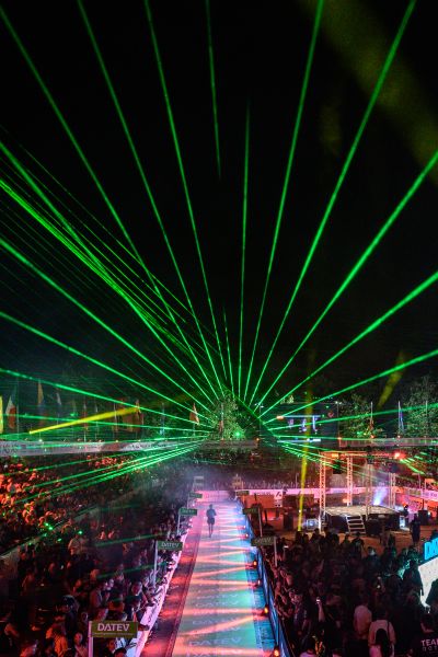 DATEV CHALLENGE ROTH 2025 RACE DAY FINISH - LASERSHOW