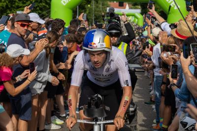 Bike course at the DATEV Challenge Roth featuring athletes
