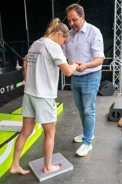 Award ceremony honoring the winners of DATEV Challenge Roth 2026