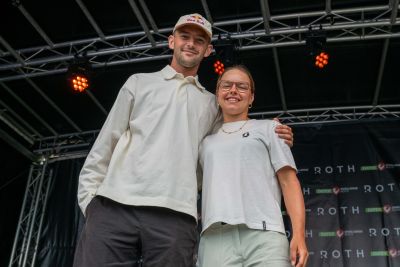 Award ceremony honoring the winners of DATEV Challenge Roth 2026