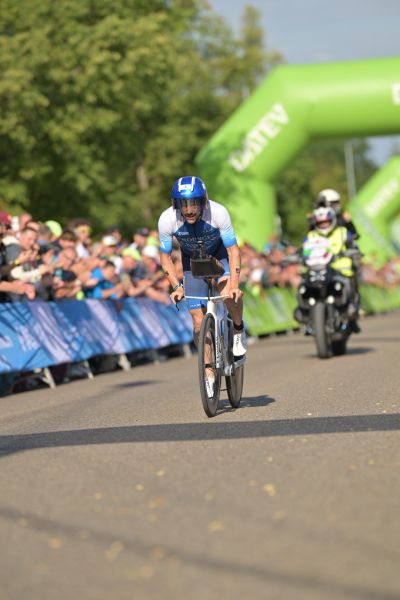 Bike course at the DATEV Challenge Roth featuring athletes