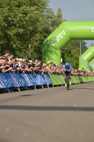 Bike course at the DATEV Challenge Roth featuring athletes
