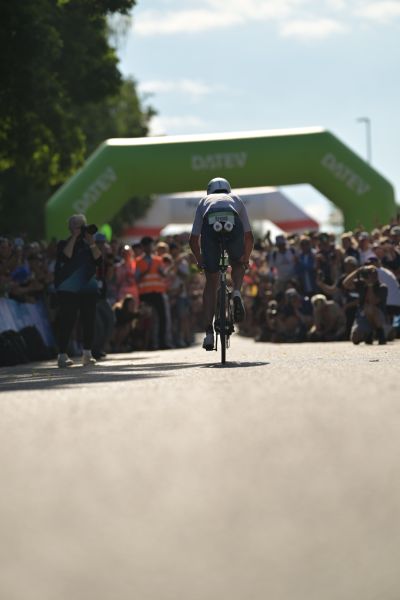 Bike course at the DATEV Challenge Roth featuring athletes