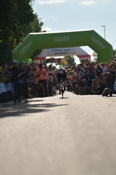 Bike course at the DATEV Challenge Roth featuring athletes