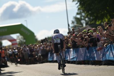 Bike course at the DATEV Challenge Roth featuring athletes