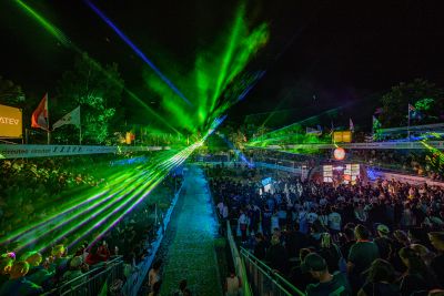 DATEV CHALLENGE ROTH 2025 RACE DAY FINISH - LASERSHOW