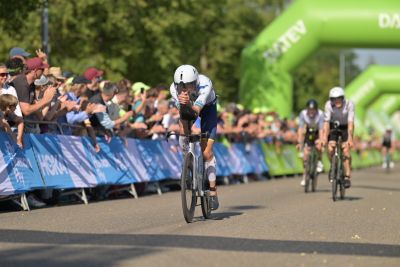Bike course at the DATEV Challenge Roth featuring athletes