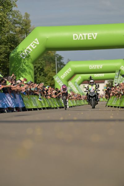 Bike course at the DATEV Challenge Roth featuring athletes