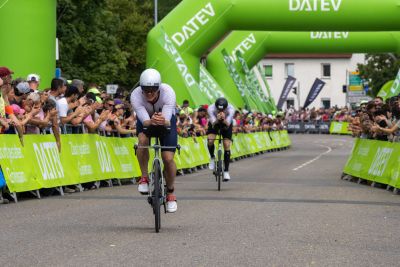 Bike course at the DATEV Challenge Roth featuring athletes