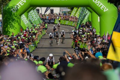 Bike course at the DATEV Challenge Roth featuring athletes