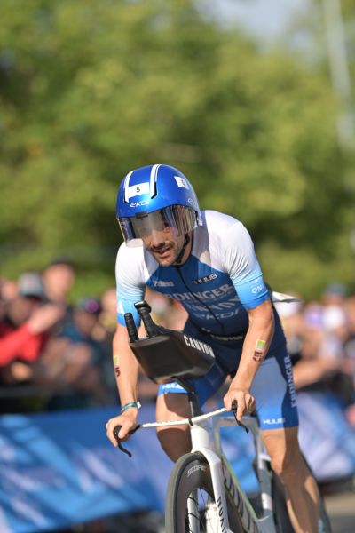 Bike course at the DATEV Challenge Roth featuring athletes