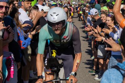 Bike course at the DATEV Challenge Roth featuring athletes