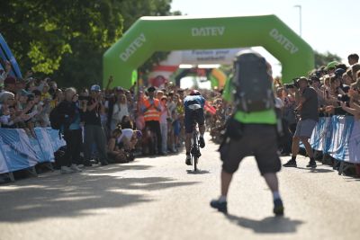 Bike course at the DATEV Challenge Roth featuring athletes