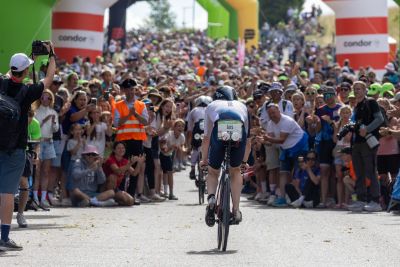 Bike course at the DATEV Challenge Roth featuring athletes