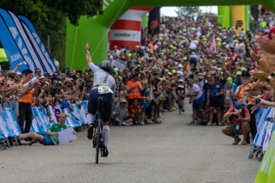 Bike course at the DATEV Challenge Roth featuring athletes