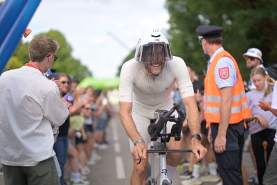 Bike course at the DATEV Challenge Roth featuring athletes