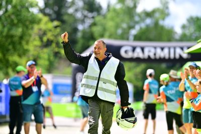 Transition Area 2 at the DATEV Challenge Roth with triathletes