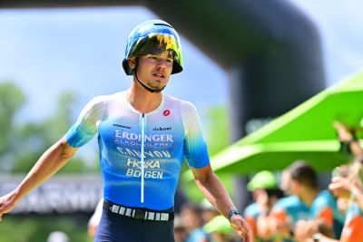 Transition Area 2 at the DATEV Challenge Roth with triathletes