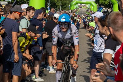 Bike course at the DATEV Challenge Roth featuring athletes