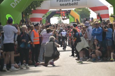 Bike course at the DATEV Challenge Roth featuring athletes