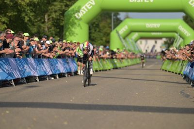 Bike course at the DATEV Challenge Roth featuring athletes