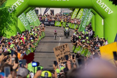 Bike course at the DATEV Challenge Roth featuring athletes