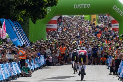 Bike course at the DATEV Challenge Roth featuring athletes