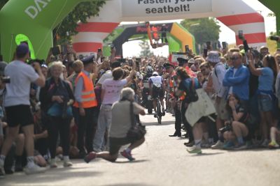 Bike course at the DATEV Challenge Roth featuring athletes