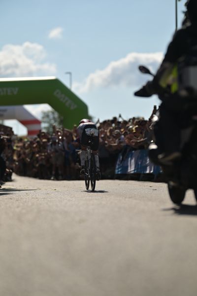 Bike course at the DATEV Challenge Roth featuring athletes