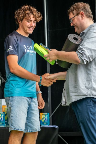 Award ceremony honoring the winners of DATEV Challenge Roth 2026