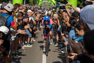 Bike course at the DATEV Challenge Roth featuring athletes