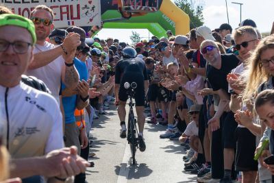 Bike course at the DATEV Challenge Roth featuring athletes