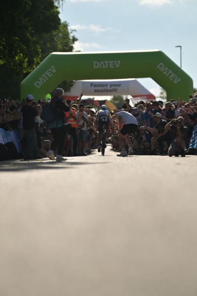 Bike course at the DATEV Challenge Roth featuring athletes