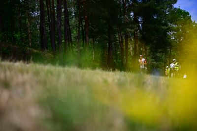 Athletes on the running course at the 2026 DATEV Challenge Roth