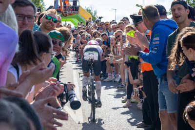 Bike course at the DATEV Challenge Roth featuring athletes