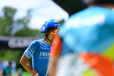 Transition Area 2 at the DATEV Challenge Roth with triathletes