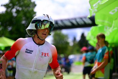 Transition Area 2 at the DATEV Challenge Roth with triathletes