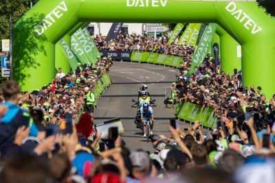 Bike course at the DATEV Challenge Roth featuring athletes