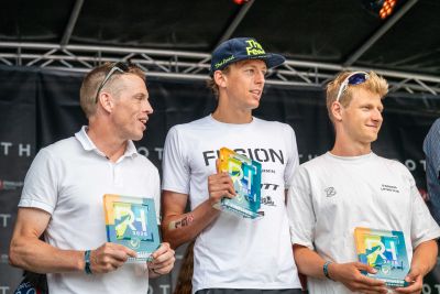 Award ceremony honoring the winners of DATEV Challenge Roth 2026