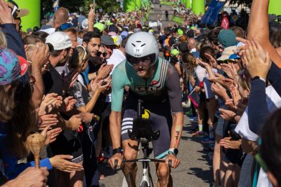 Bike course at the DATEV Challenge Roth featuring athletes