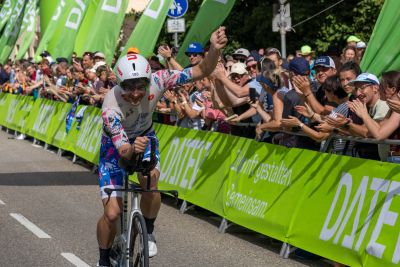 Bike course at the DATEV Challenge Roth featuring athletes