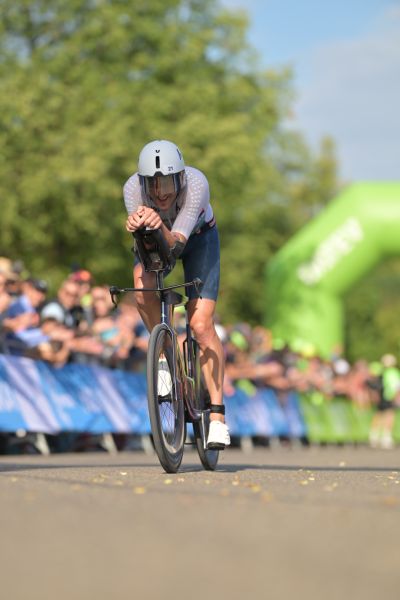Bike course at the DATEV Challenge Roth featuring athletes