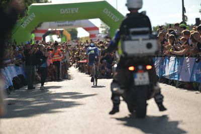 Bike course at the DATEV Challenge Roth featuring athletes