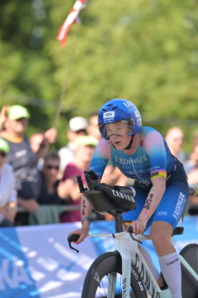 Bike course at the DATEV Challenge Roth featuring athletes
