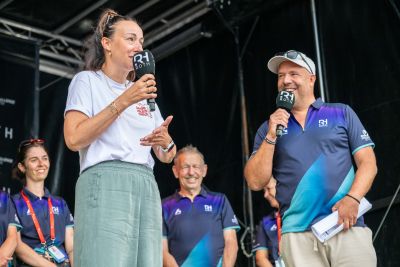 Award ceremony honoring the winners of DATEV Challenge Roth 2026