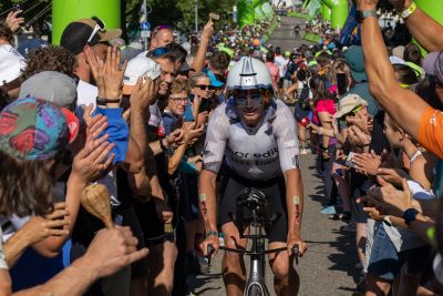 Bike course at the DATEV Challenge Roth featuring athletes