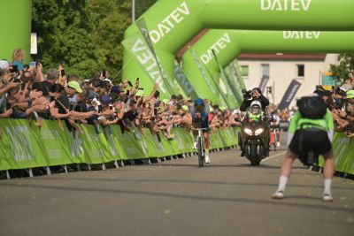 Bike course at the DATEV Challenge Roth featuring athletes