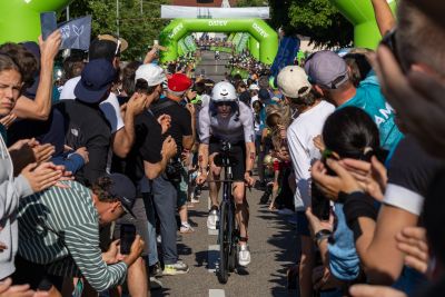 Bike course at the DATEV Challenge Roth featuring athletes