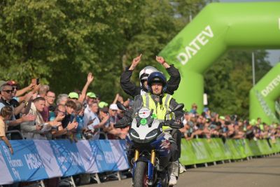 Bike course at the DATEV Challenge Roth featuring athletes