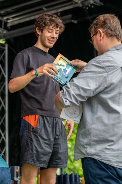 Award ceremony honoring the winners of DATEV Challenge Roth 2026